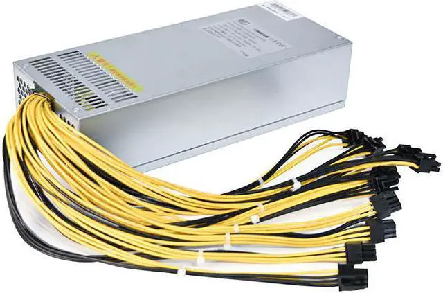 Alt view image 5 of 5 - Power Supply 2U 1800W Full voltage 110V-264V Miner PSU 6PIN Compatible with Antminer Z15 Z11 Z11J Antminer S9J S9i S9 Innosilicon A10pro  Computing power 12V For ASIC Miner chassis computer server PSU