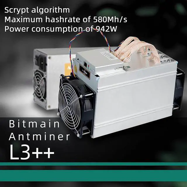 Alt view image 5 of 7 - 2PCS BITMAIN ANTMINER L3++ Sets( All TWO Machine Come With power supply and Cable)Scrypt Litecoin Miner 580MH/s LTC Come with Doge Coin Mining Machine ASIC Miners Better Than ANTMINER L3 L3+ S9 S9J
