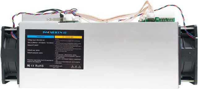 Alt view image 3 of 6 - 2PCS Innosilicon A9 High quality ZEC mining machine A9 TWO SETS Zmaster 50Ksol/s ASIC Miner 620W Home mining Equihash algorithm Zcach Crypto Miner ALL COME WITH power supply Than antminer Z15 Z11 Z9