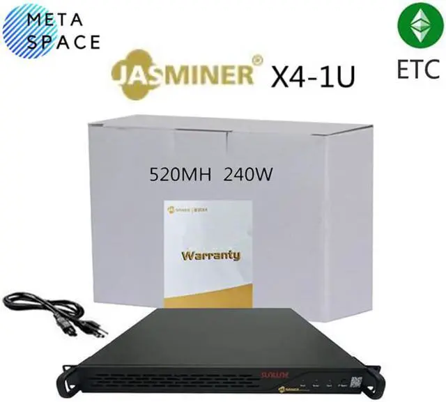 Main image of Jasminer X4 1U Server ETC Asic Miner Hashrate of  520MH/s with Lowest Consumption 240W Ethereum Miner Supply and Guaranty by ELEC SPACE