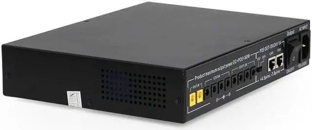 Alt view image 6 of 7 - SKE Mini DC UPS POE 60W UPS Portable Battery Backup Uninterrupted Power Supply Output DC 9V 12V POE 15V/24V 8*2200mah Lithium Battery for Wireless Router Modem LED Light CCTV IP Camera UPS