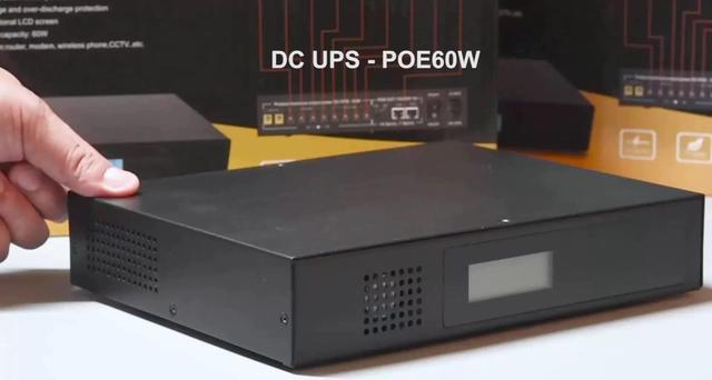 6000mah POE USB Mini UPS,4 Channels 5V 12V 9V 24V UPS 18650 Lithium Battery  Backup Power Supply DC Mini UPS for Router Attendance Machine Security 