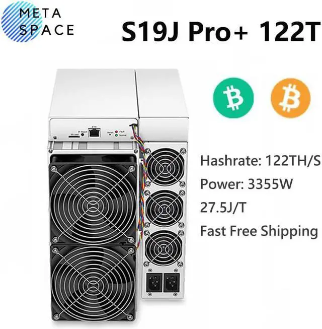 Main image of New Bitmain Antminer S19j Pro+ 120TH/s 3355W Asic Bitcoin Miner SHA-256 BTC BCH Mining s19j pro plus 120T Better Than Antminer S19J Pro S19 T19