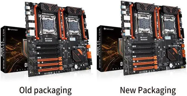 Alt view image 2 of 6 - HUANANZHI X99 F8D PLUS LGA 2011-3 XEON X99 Motherboard with Intel E5 2696 V3*2 with 4*16G DDR4 RECC memory combo kit set