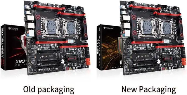 Alt view image 2 of 6 - HUANANZHI X99 T8D LGA 2011-3 XEON X99 Motherboard with Intel E5 2673 V3*2 with 4*8G DDR3 RECC memory combo kit set NVME