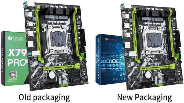 Alt view image 2 of 6 - HUANANZHI X79 M PRO LGA 2011 XEON X79 Motherboard with Intel E5 2640 with 2*8GB DDR3 RECC memory combo kit set NVME
