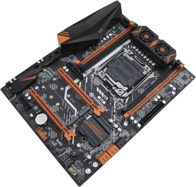 Alt view image 4 of 5 - HUANANZHI X99 BD4 LGA 2011-3 XEON X99 Motherboard with Intel E5 2680 V4 support DDR4 RECC NON memory combo kit set NVME NGFF