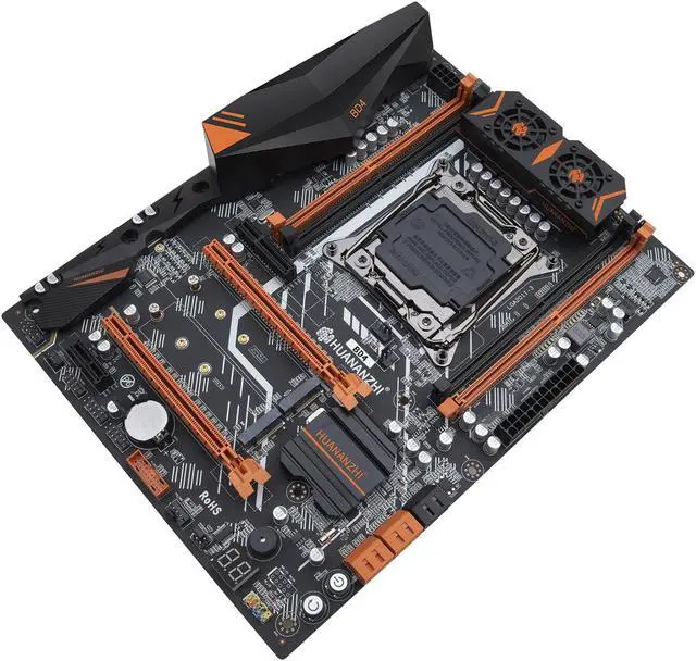 Alt view image 4 of 5 - HUANANZHI X99 BD4 LGA 2011-3 XEON X99 Motherboard with Intel E5 2666 v3 with 2*16G DDR4 NON-ECC memory combo kit set NVME NGFF