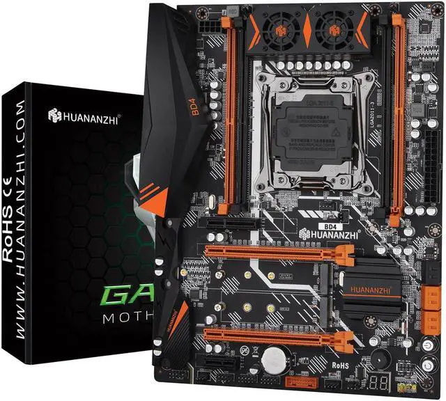 Alt view image 4 of 6 - HUANANZHI X99 BD4 LGA 2011-3 XEON X99 Motherboard with Intel E5 2678 v3 with 2*8G DDR4 NON-ECC memory combo kit set NVME NGFF
