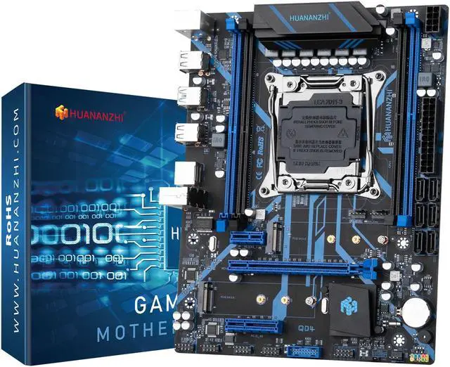 Alt view image 4 of 6 - HUANANZHI X99 QD4 LGA 2011-3 XEON X99 Motherboard with Intel XEON E5 2620 v3 with 1*16G DDR4 NON-ECC memory combo kit set NVME