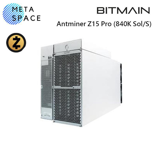 New Bitmain Antminer Z15 Pro ZEC ASIC Mining 840ksol s Hashrate 2560W 