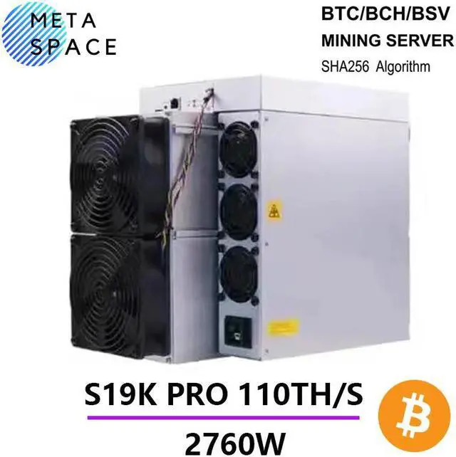 Main image of New ASIC Bitcoin Miner Bitmain Antminer S19K Pro 110T BTC Asic Miner BCH Mining SHA-256 2760W Bitcoin Mining Machine BTC Miner Better Than Antminer S19 S17 S19j