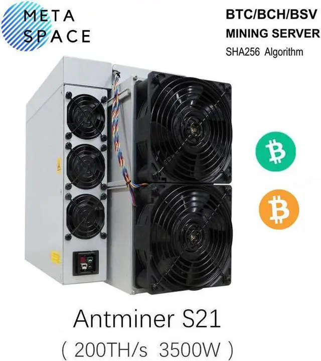 Main image of New release Bitmain Antminer BCH BTC Miner Antminer S21 200Th/s 3550W Best Profitable Bitcoin Miner BTC Asic Miner S21 200T Better Than Antminer S19 Pro S19 T19