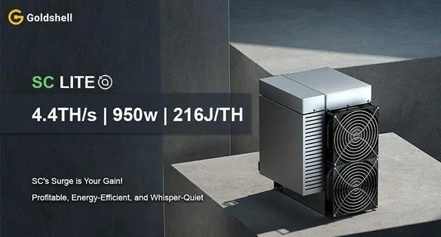 Alt view image 7 of 7 - New Gold-shell SC Lite 4.4T 950W Siacoin Miner SC Miner Blake2B-Sia algorithm Crypto Asic Miner Gold-shell Lite Miner Sia Miner