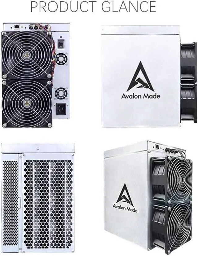 Alt view image 2 of 5 - New Avalon A1346 123TH/s Bitcoin Miner 3300W BTC Asic Miner Avalon Miner A1346 123T BTC Crypto Machine BTC Miner Better Than Avalon A1246 A1166 pro Antminer S19 S19 PRO