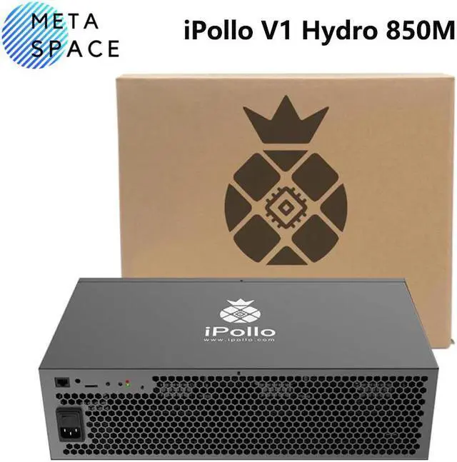 Main image of New iPollo V1H Hydro 850MH/s 6G Memory 690W with PSU Ethash ETC Mining Crypto Asic Miner V1 Hydro Apollo V1H Mute Home Miner