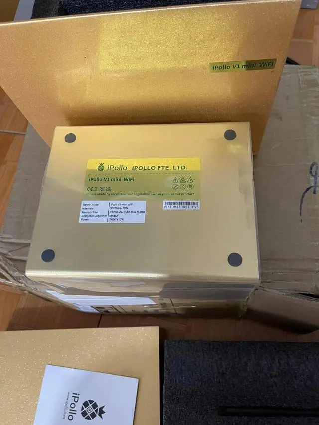 Alt view image 7 of 7 - iPollo V1 Mini ETC Miner 300MH/s 240W With PSU Low Noise ETC Machine ETC Mining Good For Home mining Ipollo Miner