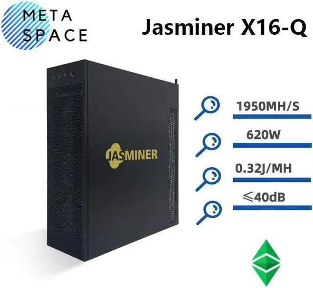 Main image of New JASMINER X16Q 1950Mh/s ETC miner 8G Memory wifi 3U jasminer X16-Q quiet Asic Miner ETC ZIL Ethash ETHW Miner 620W X16 Q Better Than ipollo V1 Hydro