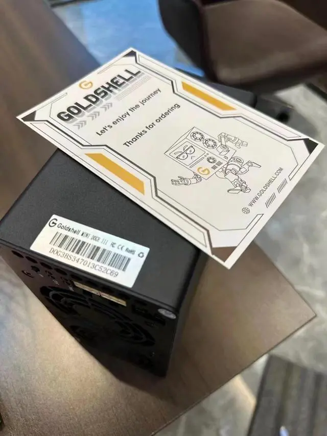 Alt view image 5 of 7 - New Gold shell Mini Doge III LTC&Doge Coin Miner 700MH/S 400W Doge Miner Good For Home Miner Box Without PSU Litecoin Miner Better Than Mini doge II