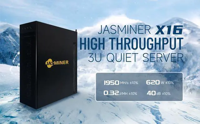 Alt view image 5 of 7 - New Jasminer X16Q 1950Mh/s 620W ETC miner 8G Memory wifi 3U jasminer X16-Q Asic Miner ETC ZIL Ethash ETHW Miner Jasminer X16 Q Built-in PSU