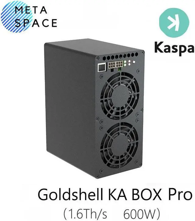 Alt view image 2 of 7 - New Gold shell KA BOX Pro 1.6Th/s Kaspa Miner 600W Without PSU KAS Crypto Mining Machine Kaspa Rig Asic Miner Gold-shell KAS Miner Box Silent Miner box