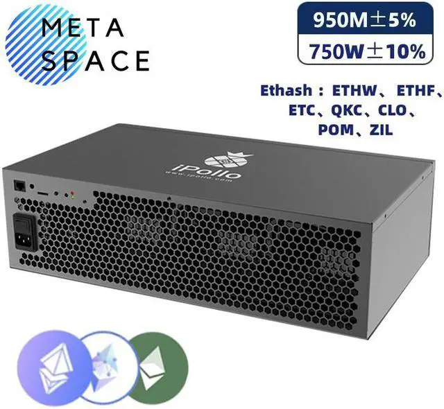 Main image of New iPollo V1H Hydro 950MH/s 6G Memory 750W with PSU Ethash ETC Mining Crypto Asic ETC Miner V1 Hydro Apollo V1H Mute Home Miner