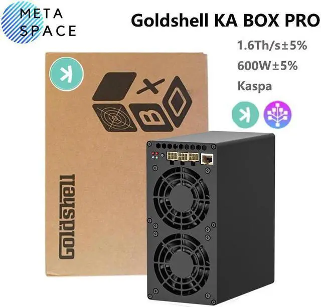 Main image of New Gold shell KA BOX Pro 1.6Th/s 600W Kaspa Miner KAS Mining Crypto Machine With PSU Kaspa Rig Asic Miner Gold shell KAS Miner Box Better Than Gold-shell KA BOX