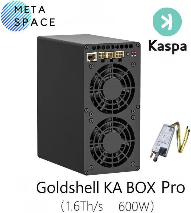 Alt view image 2 of 7 - New Gold shell KA BOX Pro 1.6Th/s 600W Kaspa Miner KAS Mining Crypto Machine With PSU Kaspa Rig Asic Miner Gold shell KAS Miner Box Better Than Gold-shell KA BOX