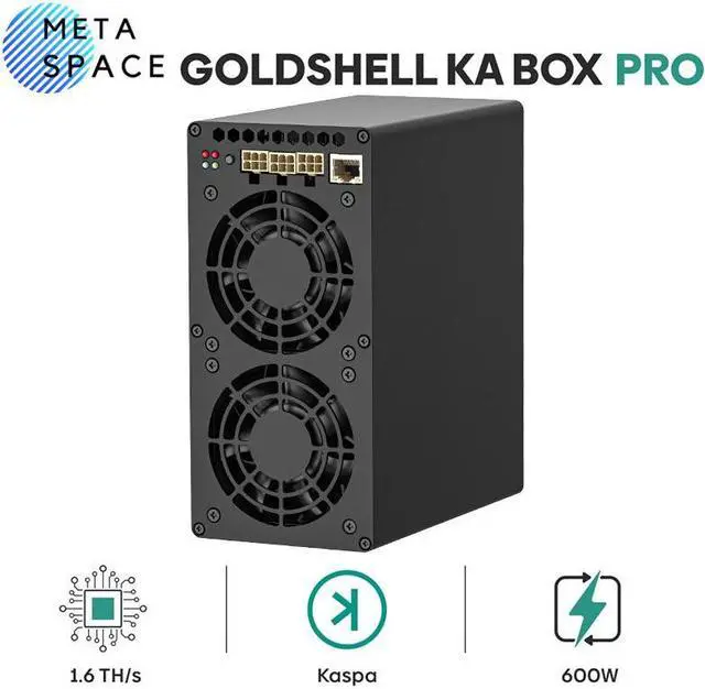 Alt view image 3 of 6 - New Gold-shell KA BOX Pro 1.6Th/s 600W Kaspa Miner KAS Mining Crypto Machine With 750W PSU Kaspa Rig Asic Miner Gold-shell KAS Miner Box