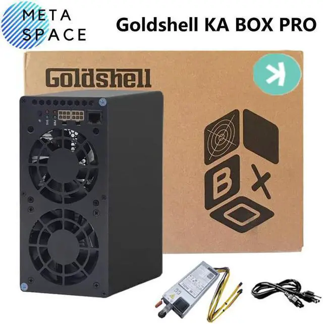 Alt view image 2 of 6 - New Gold-shell KA BOX Pro 1.6Th/s 600W Kaspa Miner KAS Mining Crypto Machine With 750W PSU Kaspa Rig Asic Miner Gold-shell KAS Miner Box
