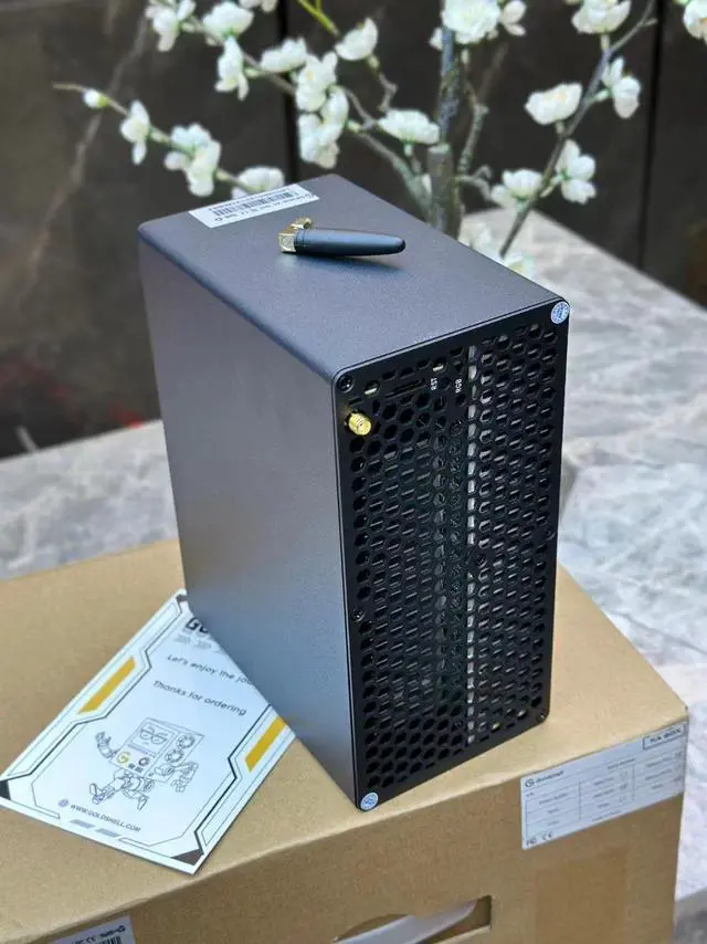 Alt view image 5 of 6 - New Gold-shell KA BOX Pro 1.6Th/s 600W Kaspa Miner KAS Mining Crypto Machine With 750W PSU Kaspa Rig Asic Miner Gold-shell KAS Miner Box