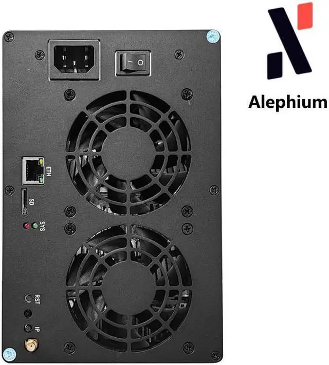 Alt view image 2 of 7 - New Gold shell AL Box II Plus 1TH/s 480W ALPH Miner ALEPHIUM Home Mining gold shell AL-BOX II + Miner ALPH Coin Gold shell ALPH Box