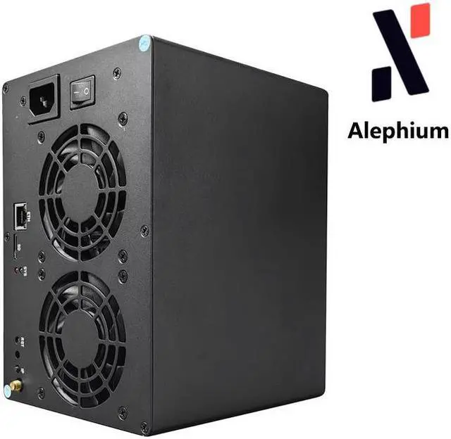 Alt view image 3 of 7 - New Gold shell AL Box II Plus 1TH/s 480W ALPH Miner ALEPHIUM Home Mining gold shell AL-BOX II + Miner ALPH Coin Gold shell ALPH Box