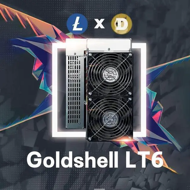 Alt view image 2 of 7 - New Gold-shell LT6 Litecoin Dogecoin Miner 3350Mh/S 3200W Doge Mining Scrypt Algorithm LTC Miner Gold-shell LTC LT6 Miner Doge