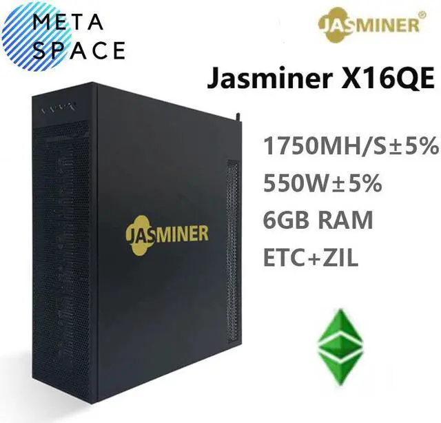 Main image of New Jasminer X16QE 1750Mh/s ETC miner 6GB Memory 550W 3U Quiet ETC Server jasminer X16-QE Asic Miner ETC ZIL Ethash ETC Mining Machine