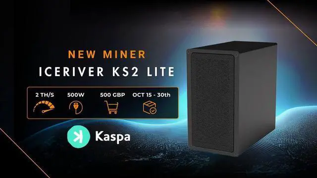 Alt view image 2 of 6 - IceRiver KS2 Lite 2T 500W Kaspa Mining Machine Kaspa Miner KAS Coin Mining Asic KAS Crypto Miner Iceriver ks2 lite kas Mining
