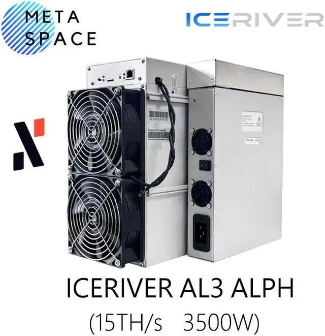 Main image of New IceRiver AL3 15Th/s 3500W Alephium Miner Iceriver ALPH Mining Machine Blake3 algorithm PSU Included APHL AL3 ASIC Miner RIg