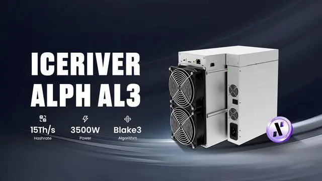 Alt view image 2 of 7 - New IceRiver AL3 15Th/s 3500W Alephium Miner Iceriver ALPH Mining Machine Blake3 algorithm PSU Included APHL AL3 ASIC Miner RIg