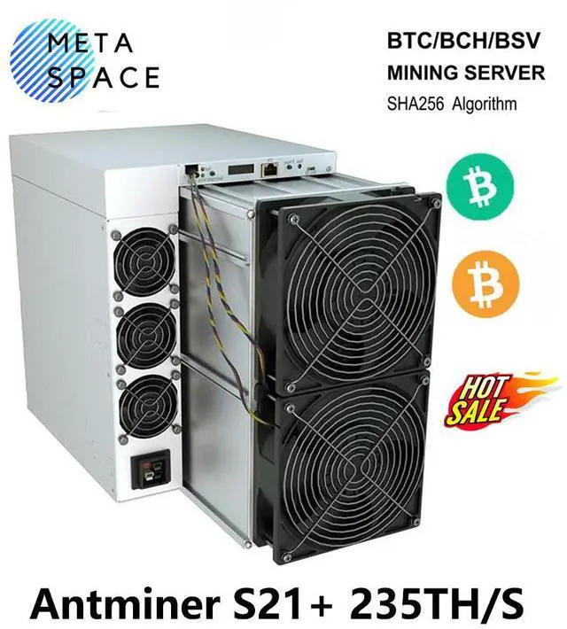 Main image of New Antminer S21+ 235Th/s 3564W Profitable Bitcoin Miner Antminer S21plus BTC Miner ASIC Bitcoin Mining Machine Better Than Antminer S21 T21 S19 Pro S19 T19 S19XP S19K pro