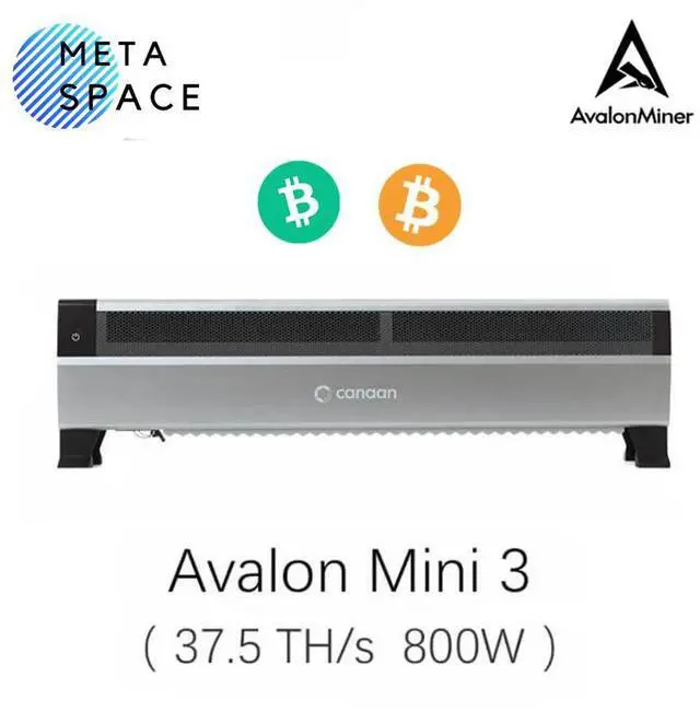 Main image of New Canaan Avalon Mini 3 Home Bitcoin Miner 37.5Th/s 800W BTC Miner Avalon Mini3 Bitcoin Mining Low Noise for home btc mining