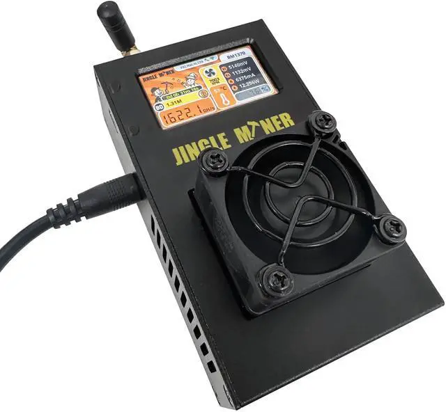 Alt view image 3 of 7 - Jingle Miner Solo Miner 1.2TH/S 23W BM1370 ASIC Chip From Antminer S21 Pro Asic miner Bitcoin miner BTC Miner crypto Solo Mining