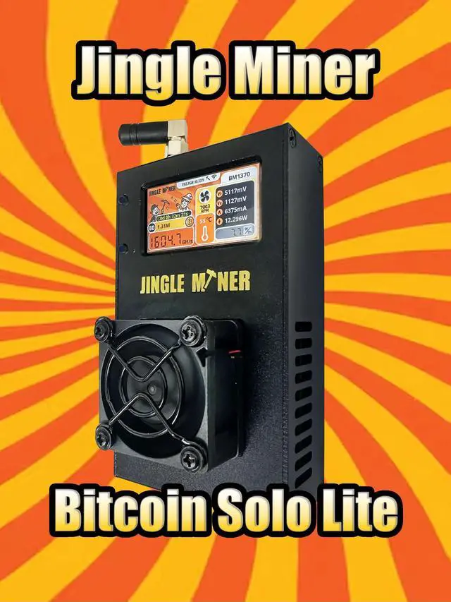 Alt view image 7 of 7 - Jingle Miner Solo Miner 1.2TH/S 23W BM1370 ASIC Chip From Antminer S21 Pro Asic miner Bitcoin miner BTC Miner crypto Solo Mining