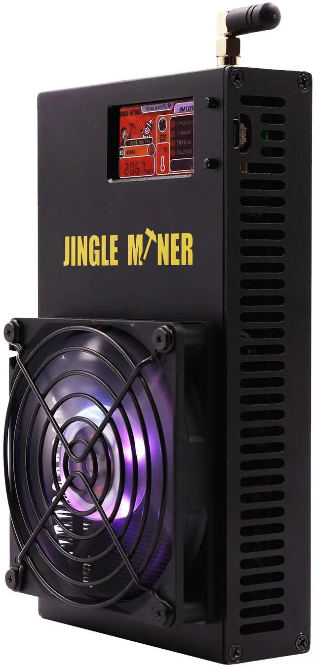 Alt view image 4 of 7 - Jingle Miner BTC Solo pro 4.8Th/s Solo Miner BM1370 Asic Chip 12V DC New Bitcoin Miner Solo Mining Crypto BTC Mining Machine