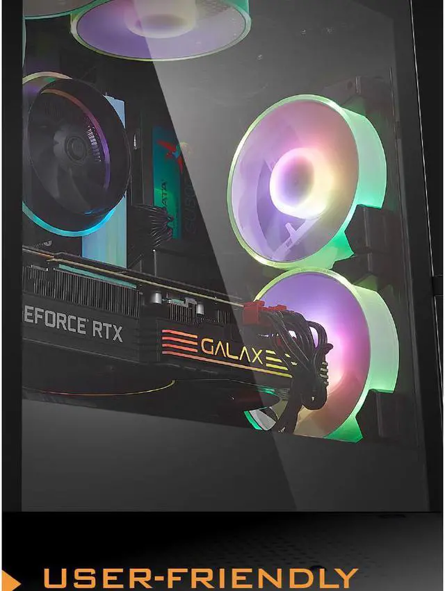 Alt view image 4 of 7 - darkFlash C7 RGB PC Fan 120mm Computer Case Fans ARGB Mystic Light Aura SYNC LED 5V 3pin Fan for PC better than DR12 pro