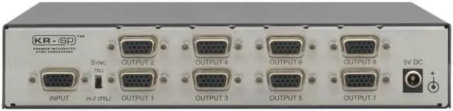 Alt view image 2 of 2 - Kramer 1:8 XGA VP-8K Video Distribution Amplifier