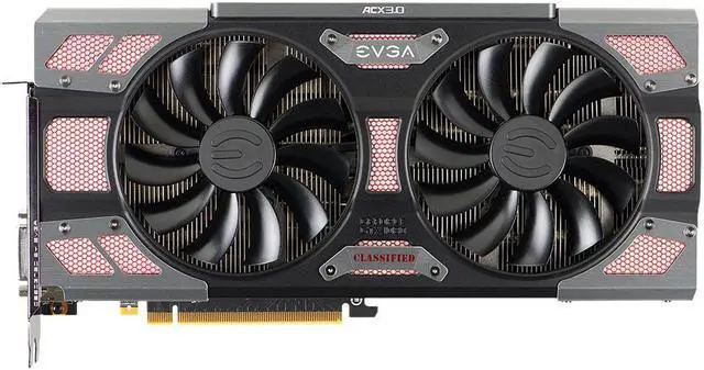 Main image of EVGA GeForce GTX 1080 CLASSIFIED GAMING ACX 3.0, 08G-P4-6386-KR, 8GB GDDR5X, RGB LED, 10 CM Fan, 14 Power Phases, Double BIOS, DX12 OSD Support (PXOC)
