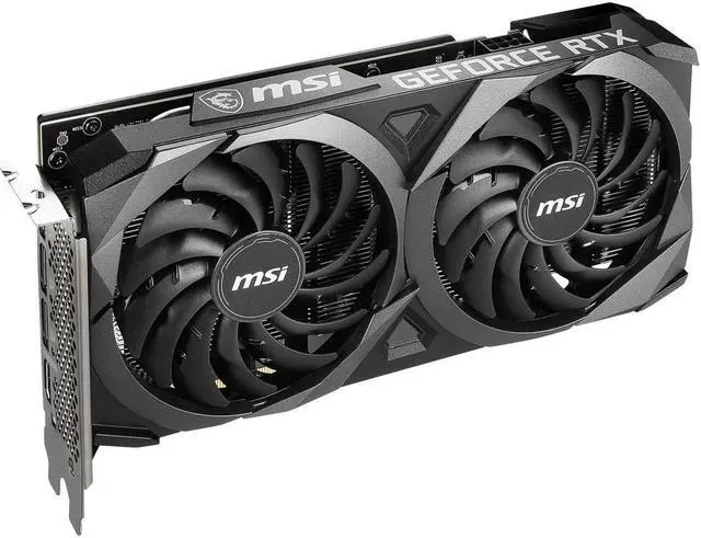 Alt view image 3 of 6 - MSI Ventus GeForce RTX 3060 Ti 8GB GDDR6 PCI Express 4.0 x16 Video Card RTX 3060 Ti VENTUS 2X 8G OCV1 LHR