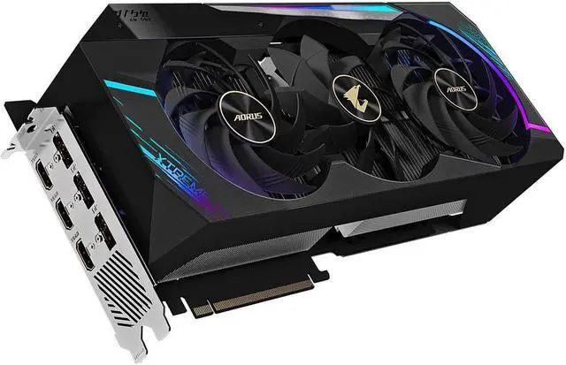 Alt view image 2 of 3 - GIGABYTE AORUS GeForce RTX 3080 XTREME 10G (LHR) Graphics Card, 10GB 320-Bit GDDR6X, PCI Express 4.0, 3×HDMI Interface, 3×DisplayPort Interface