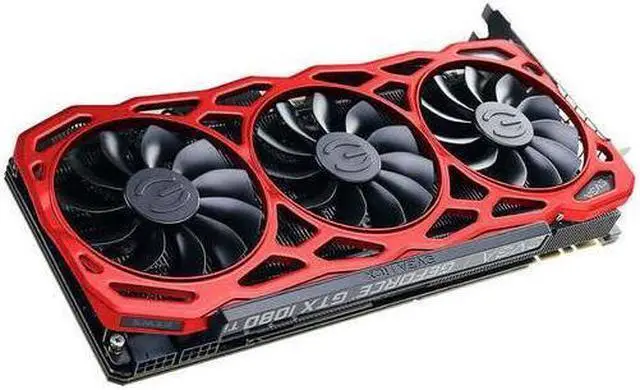 Alt view image 4 of 4 - EVGA GeForce GTX 1080 Ti FTW3 ELITE GAMING RED Graphics Card