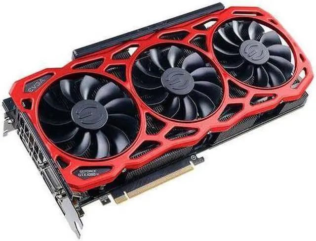Main image of EVGA GeForce GTX 1080 Ti FTW3 ELITE GAMING RED Graphics Card